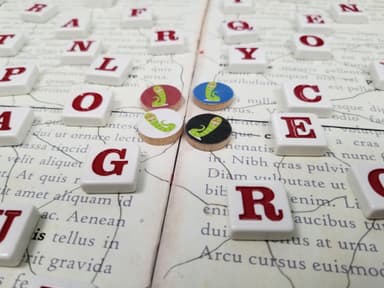 Book Worms Game in Play